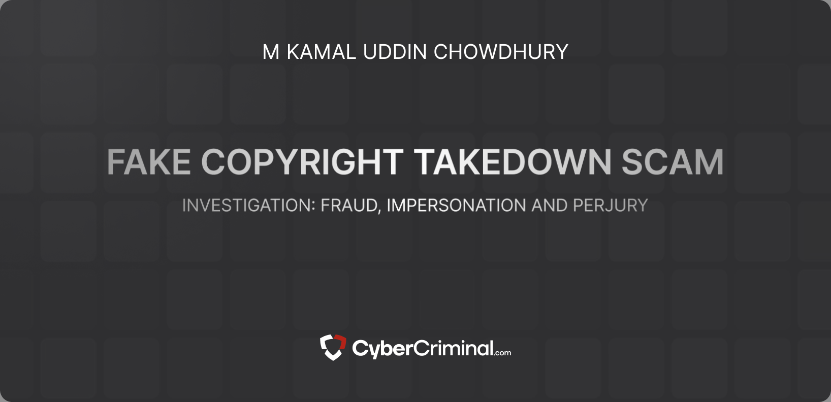 M Kamal Uddin Chowdhury